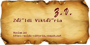 Zöldi Viktória névjegykártya